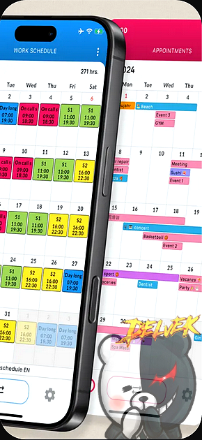 Megashift - Shift Work Calendar iPhone screenshot 2