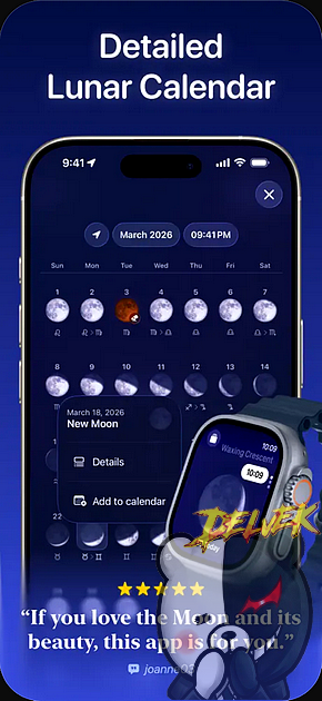 Moonlitt - Moon Phase Tracker screenshot 2