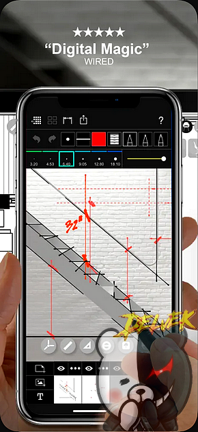 Morpholio Trace - Sketch CAD iPhone screenshot 2
