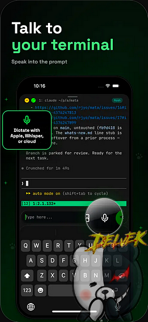 Moshi SSH - Mosh Terminal iPhone screenshot 2