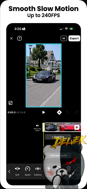 Motion Track - Video Stabilizer iPhone screenshot 2