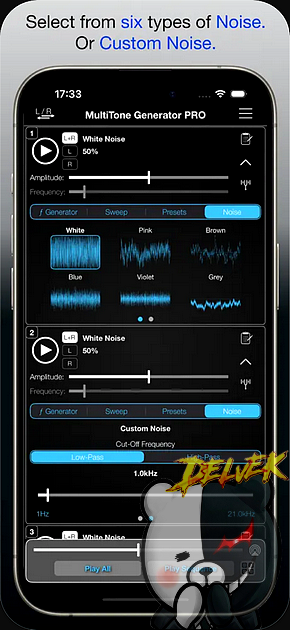 MultiTone Generator Pro iPhone screenshot 3