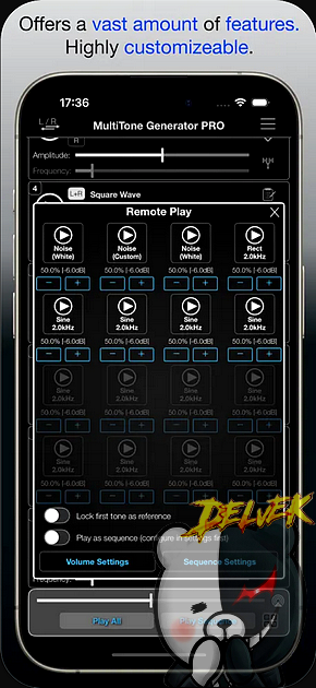 MultiTone Generator Pro iPhone screenshot 4