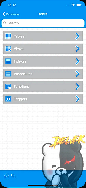 MySqlProg2 - MySql Client iPhone screenshot 2