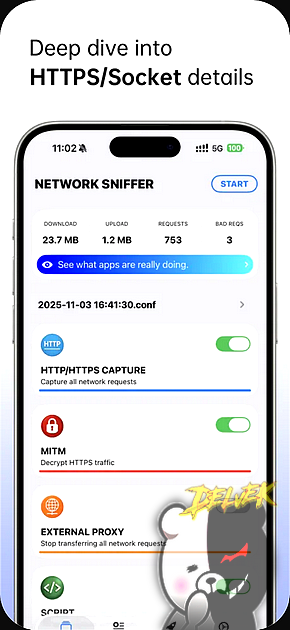 Network Sniffer screenshot 1
