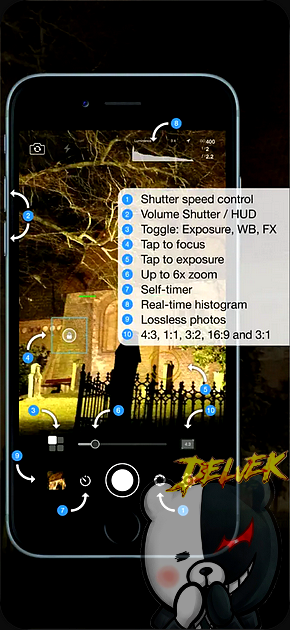 Night Camera HD iPhone screenshot 2