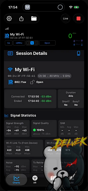 nOversight - WiFi Analyzer (iOS16+) iPhone screenshot 2