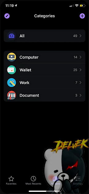 oneSafe - Password Manager iPhone screenshot 3
