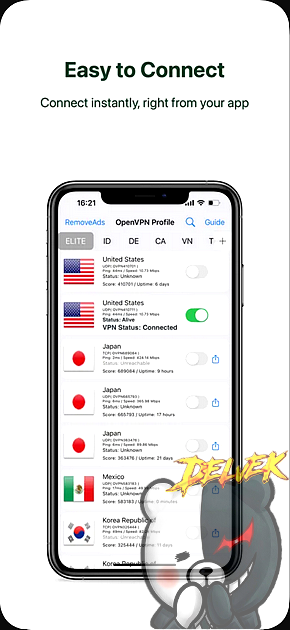 OVPNSpider Pro - VPN Proxy iPhone screenshot 2