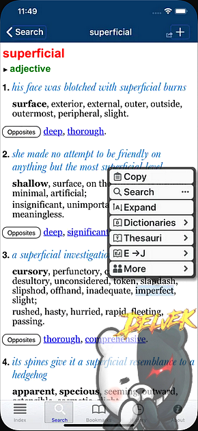Oxford Thesaurus of English 2 iPhone screenshot 2