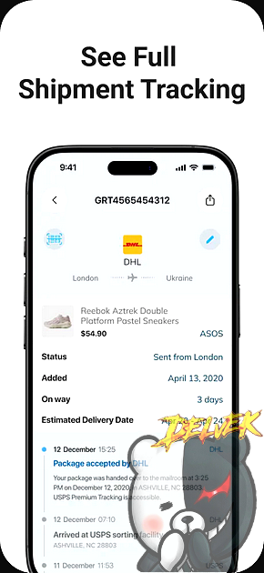 Package Tracker - PKGE Mobile iPhone screenshot 4