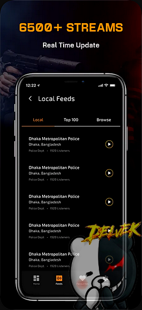 Police Scanner App - Live Radio iPhone screenshot 2