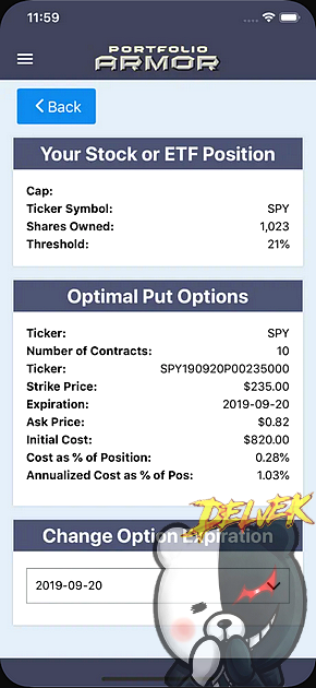Portfolio Armor iPhone screenshot 2