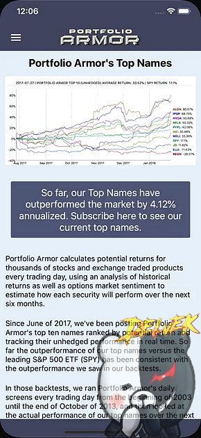 Portfolio Armor iPhone screenshot 4