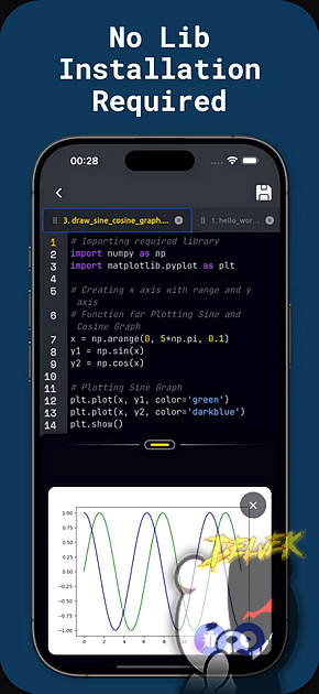 Python Coding Editor & iDE App screenshot 1