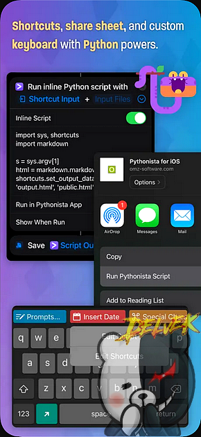 Pythonista3 iPhone screenshot 4