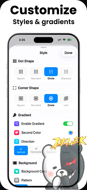 QR Code Generator - Qrysta iPhone screenshot 2