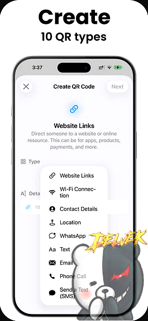 QR Code Generator - Qrysta iPhone screenshot 3
