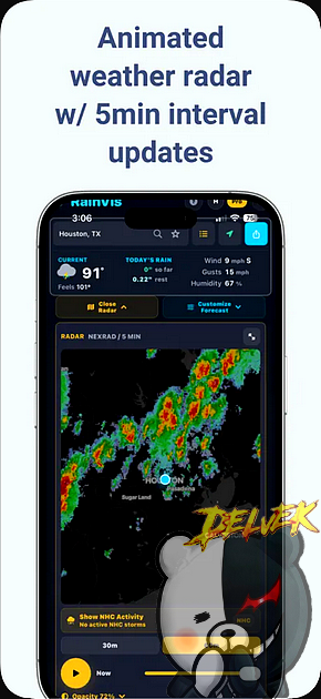 RainVis - Personalized Forecast iPhone screenshot 2