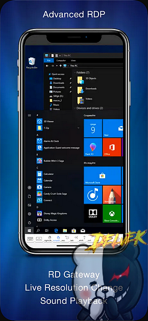 Remotix VNC, RDP & NEAR iPhone screenshot 2
