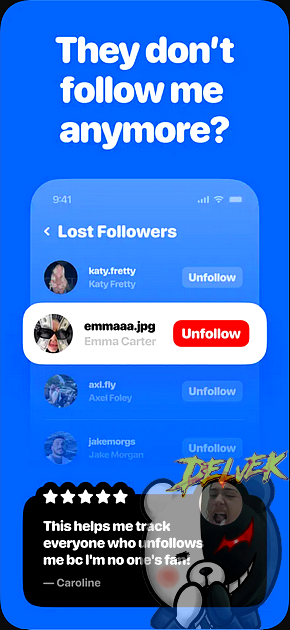 Reports+ Unfollowers Followers iPhone screenshot 3