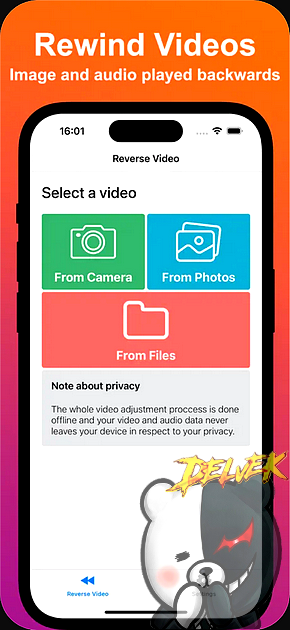 Reverse Video - Play Backwards iPhone screenshot 4