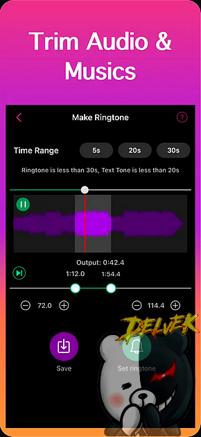 Ringtone Maker - Extract Audio iPhone screenshot 2