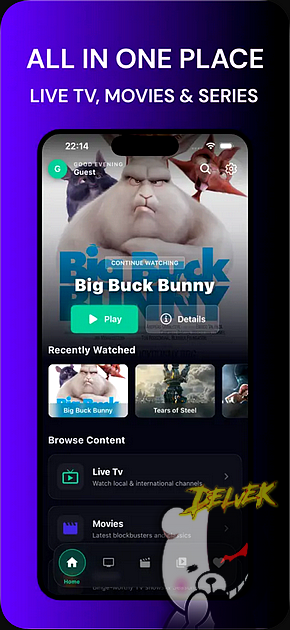 S2T iPTV - M3U & Live TV Player screenshot 1