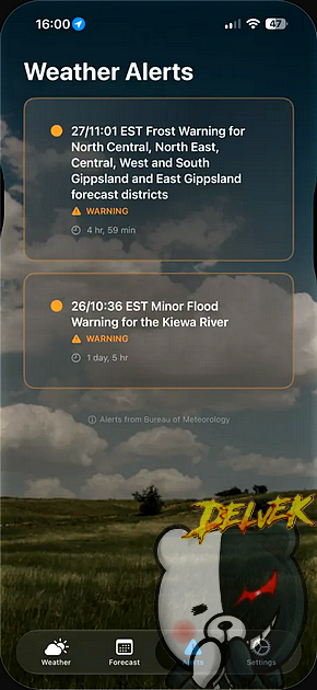 SaxWeather iPhone screenshot 3