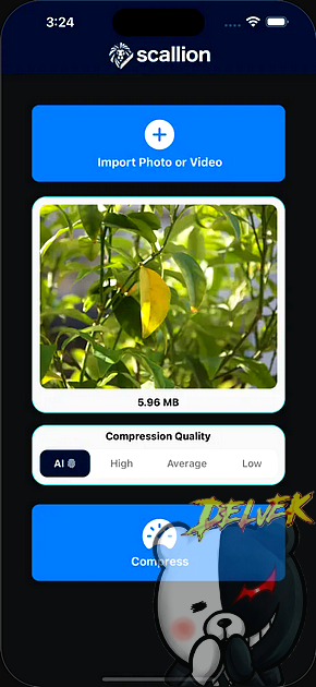 Scallion - Ai Compressor iPhone screenshot 2