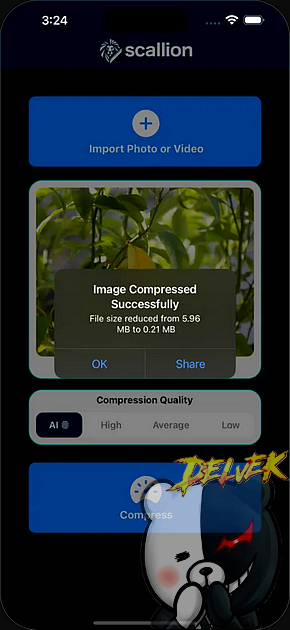 Scallion - Ai Compressor iPhone screenshot 3