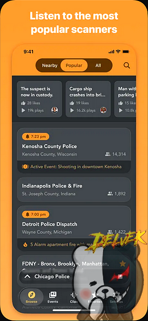 Police Scanner Radio & Fire iPhone screenshot 2