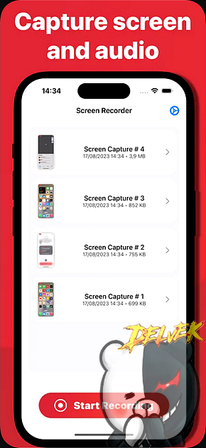 Screen Recorder Voice & Video iPhone screenshot 3