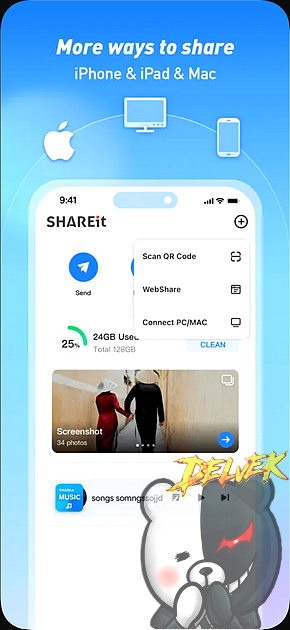 SHAREit - Transfer, Share Files iPhone screenshot 2