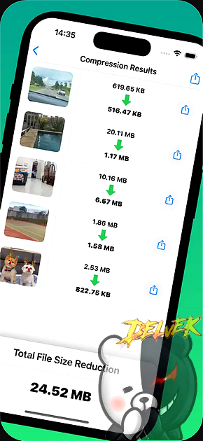 Video Compressor - Shrink Vids iPhone screenshot 2