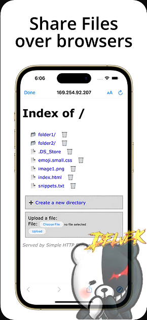 Simple Server - HTTP Server iPhone screenshot 3