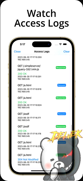 Simple Server - HTTP Server iPhone screenshot 4