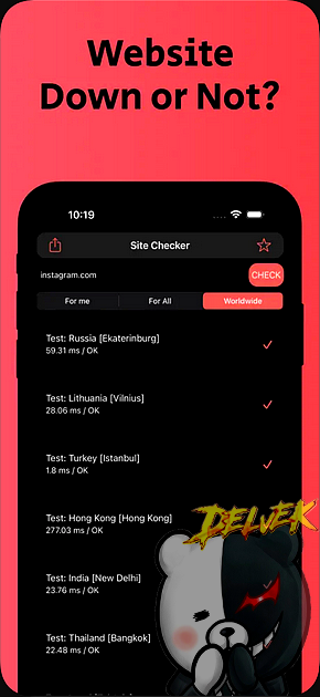 Site Checker - Down Checker iPhone screenshot 4