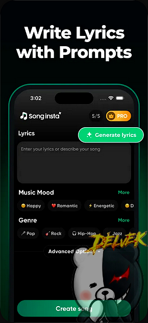 SongInsta - Music Generator iPhone screenshot 2