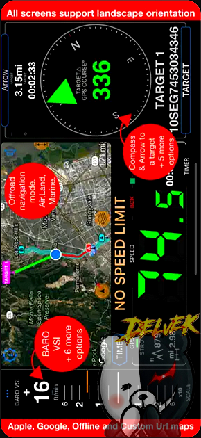 Speedometer 55 Pro - GPS Kit iPhone screenshot 4