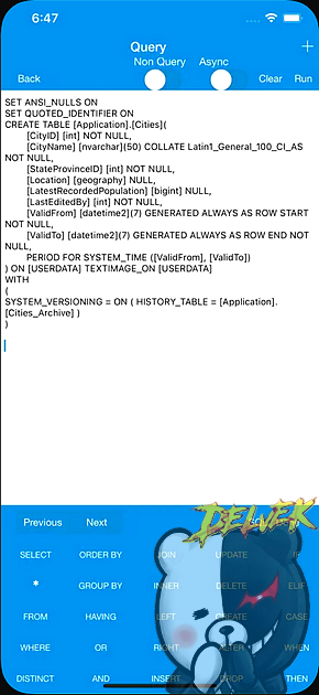 SqlProg Database Query Studio iPhone screenshot 3