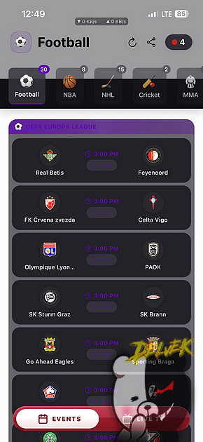 Streamest (Sports Streaming) screenshot 1