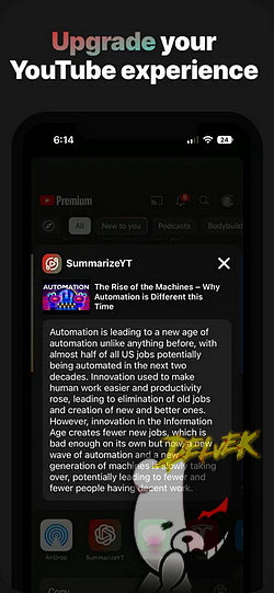 Summarize YT screenshot 1