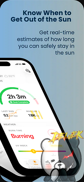 Sun Exposure - Time in Daylight iPhone screenshot 2