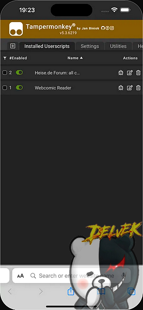 TamperMonkey screenshot 2