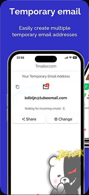 Temp Mail - tmailor screenshot 1