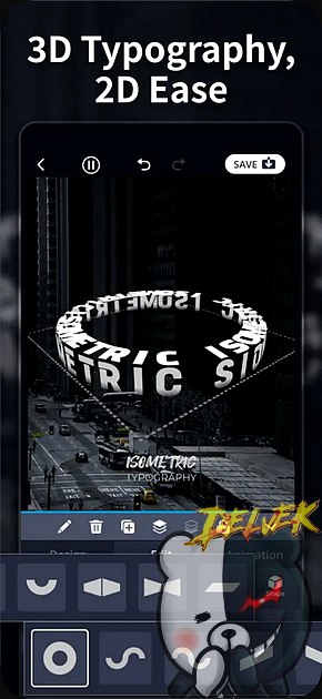 Tenada - Graphic Design Editor iPhone screenshot 2