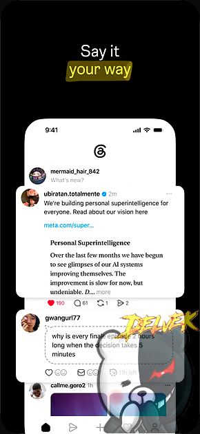 Threads iPhone screenshot 4