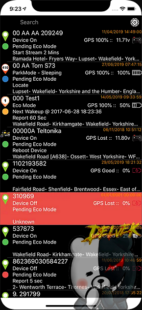 Track Server iPhone screenshot 3