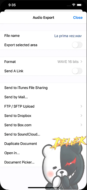 TwistedWave Audio Editor iPhone screenshot 3